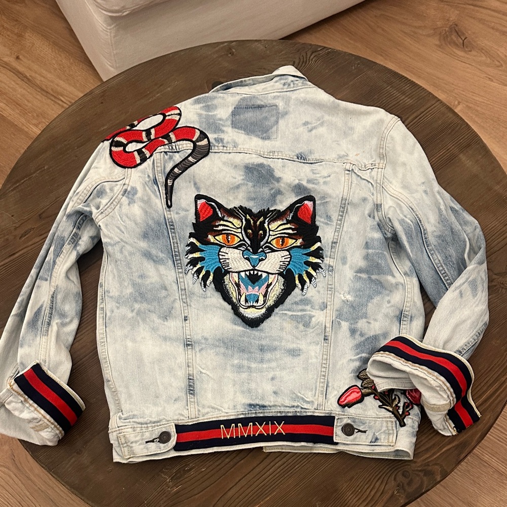 Embroidered Denim Jean Jacket